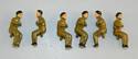 Six 30mm Seated Soldiers