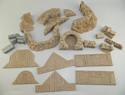 Unpainted Resin Diorama Sandbag Bunkers & Building