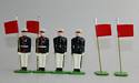 USMC Company Commanders with Guidons & Parade Markers