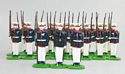 Silent Drill Team Tossing Rifles - 24 Marines, Corporal, Sergeant & Officer - 27 Piece Set