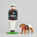 USMC Mascot Chesty & Handler - 8th & I in White Trousers