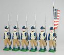 3rd Connecticut Regiment, 1782-83 w/Flagbearer
