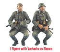 German Heer Infantry Seated Passenger/Tank Rider - Head/Arm Variants