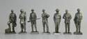 Seven US Marines in Pewter Franklin Mint