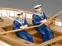 Oarsmen Rowing