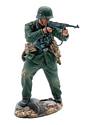 German Corporal Firing MP40