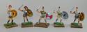 Painted Plastic Greeks on Wooden Bases