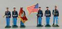US Marine Color Guard with Bugler & Officer