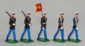 USMC Presentation Set - Officer & NCO with Swords, Guidon Bearer & 2 Riflemen