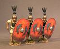 Three Hastati with Red Shields, The Roman Army of the Mid-Republic