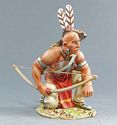Sioux Warrior Kneeling with Bow