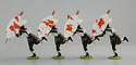 Four Zulu Warriors Running