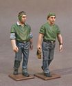 Two Catapult Crew Walking - USS Saratoga (CV-3)