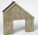 Lean-To Timber Shed Facade
