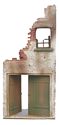 French Ruined House Facade Section