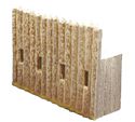 American Log Fort Stockade Wall- Firing Platform