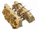 Slit Trench Set, 2 Pieces - Sand Finish