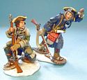 Battle On Snowshoes 1758, French Officers Ensign Durantaye and Cadet Richelieu