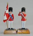 Danish Flagbearer and Fifer on Wooden Bases