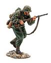 German Waffen SS Pz Grenadier Running with K98