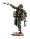 German Waffen SS Pz Grenadier Throwing Grenade