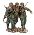 German Waffen SS Pz Grenadier Assisting Wounded Vignette