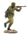 Russian Firing PPSH 41 on the Move