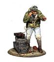 German Officer with Field Phone