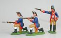 1st Delaware Blues - Officer Firing Pistol, Kneeling Firing & Kneeling Loading