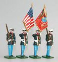 US Marine Corps Color Party