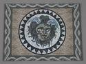 Medusa's Head Ancient Mosaic Floor Mat - Small