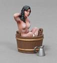 "Melody" in Tub w/ Black Hair