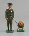 "Chesty" Bull Dog Mascot w/Handler in Dress Greens