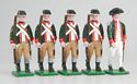 American Revolution Continental Marines with Officer