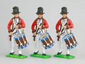 6th Continental Regimental Drummers in Feathered Hats
