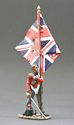 42nd Highlander Standard Bearer Wounded - Officer with Flag