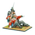 British 51st Light Infantry Regiment Vignette of Wounded Sergeant Major