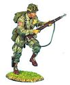 US 101st Airborne Paratrooper Running with M1 Garand