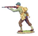 US 4th ID Private Standing Firing M1 Garand