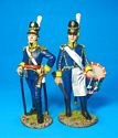 Officer and Drummer, Blue Trousers, 21st Line Infantry Regt.