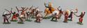 14 Plastic Painted Indians