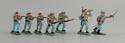 Painted Plastic Confederate Toy Soldiers