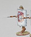 Advancing Legionnaire Pilum Lowered - 1st Minerva Legion with Silver Boss