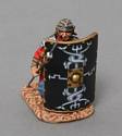 Kneeling Legionnaire with Pilum Protruding - Black Shield