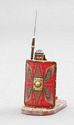 Kneeling Legionnaire with Pilum Raised - Imperial Red Shield
