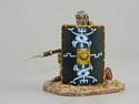 Kneeling Legionnaire with Pilum Lowered - 30th Legion Black Shield