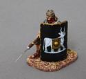 Kneeling Legionnaire with Pilum Lowered - 9th Legion Black Shield