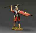 Standing Roman Legionary Throwing Pilum