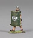 Advancing Legionnaire with Sword - 19th Legion Green Shield