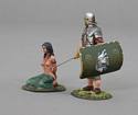 Captured Thusnelda w/Green Shield Roman